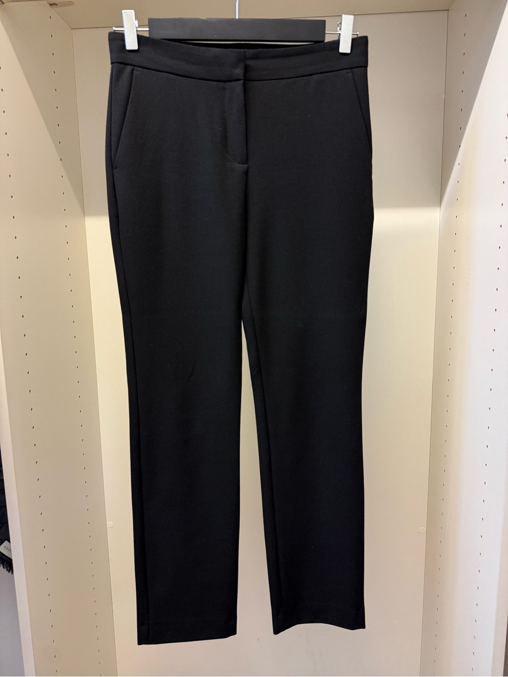 Maje Black Straight-Leg Dress Trousers